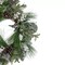 24 Inch Winter Pine Artificial Christmas Wreath with Berries and Pinecones